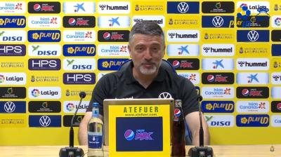 García Pimienta, en la previa del primer partido del Play Off de ascenso.