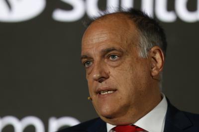 Javier Tebas, en un acto de LaLiga (Foto: Cordon Press).
