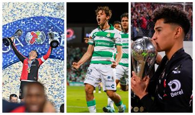 Rocha, Carrillo y Márquez, jugadores mexicanos que podrían recalar en el Sporting de Gijón.