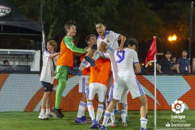 Los jugadores del Real Madrid celebran uno de los goles ante el Villarreal.