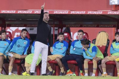 Xavi Hernández, en el Mallorca-Barcelona (Foto: EFE).