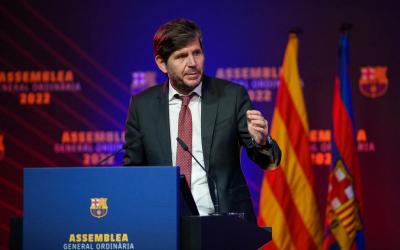 Mateu Alemany, en la Asamblea del Barcelona (Foto: FCB).