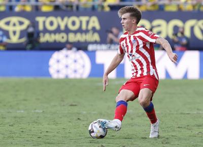 Pablo Barrios, en el Cádiz-Atlético de Madrid (Foto: ATM).