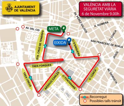 La I Carrera ‘València con la Seguridad Vial’ recorrerá este domingo las calles de l’Oliver