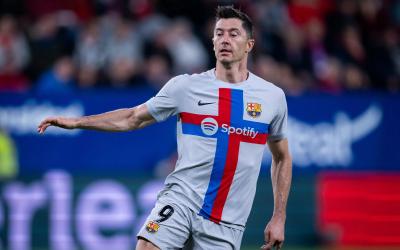 Robert Lewandowski, en el Osasuna-Barcelona (Foto: FCB).