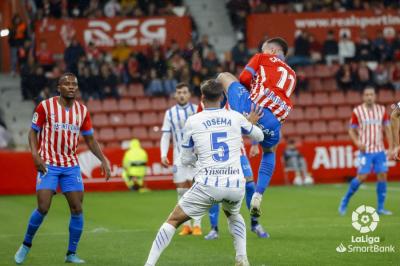 Lance del Sporting-Leganés (Foto: LaLiga).