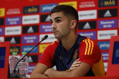 Ferran Torres, en rueda de prensa de la selección (FOTO: EFE).