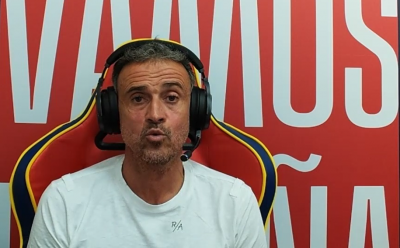 Luis Enrique, en su último directo en Twitch.