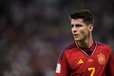 Álvaro Morata, durante el Mundial de Qatar con España (Foto: Cordon Press).