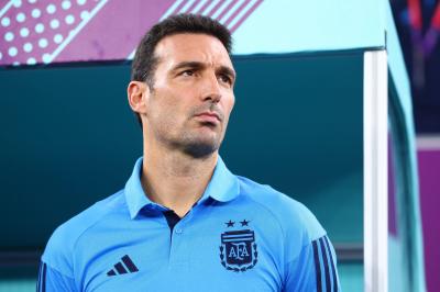 Scaloni, en el banquillo de Argentina (Foto: Cordon Press).