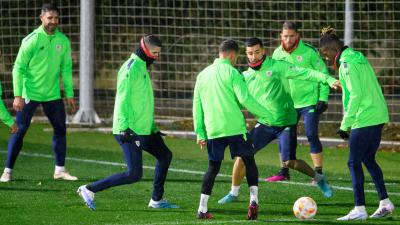 Sesión invernal de trabajo de los Leones en Lezama (Foto: Athletic Club).