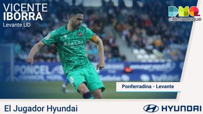 Vicente Iborra, el Jugador Hyundai del Ponferradina-Levante