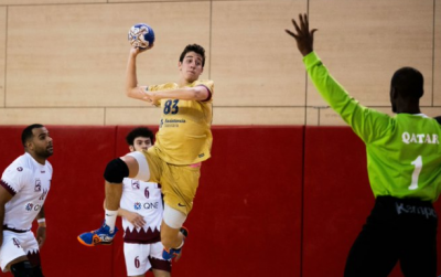 Ian Barrufet debuta con el Barcelona (Foto: redes sociales Barcelona Balonmano)
