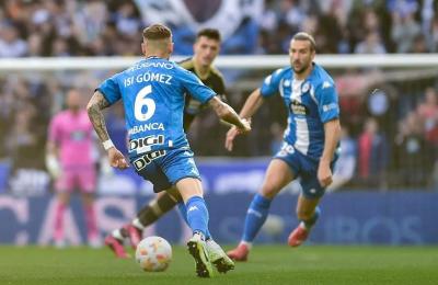 isi Gómez en acción en el Depor - Celta B (Foto: RCD)