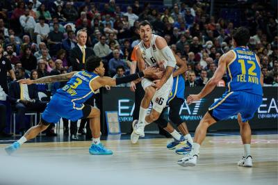 Partido de Euroliga entre Real Madrid-Maccabi. Fuente: Cordon Press