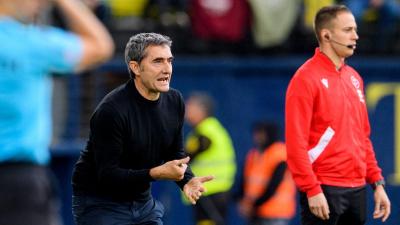 El técnico Ernesto Valverde en un partido fuera de casa (Foto: Athletic Club).