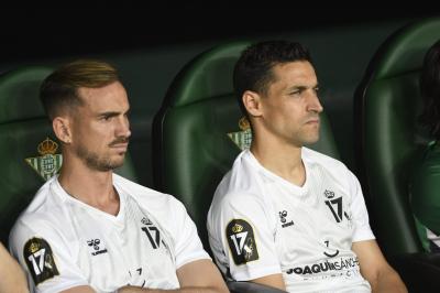 Fabián y Jesús Navas, en el homenaje a Joaquín (Foto: Kiko Hurtado)