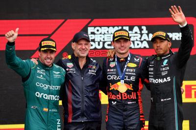 Podio del GP Canadá 2023 (Foto: Cordon Press).