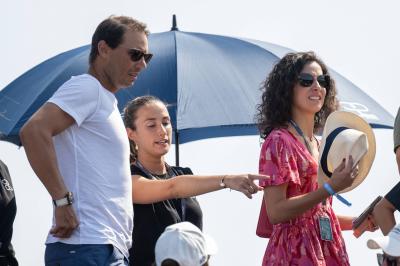Rafa Nadal y Mery Perelló apoyan a su amigo Feliciano López (Foto: cordon press)