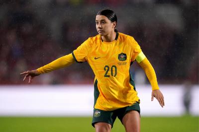 Sam Kerr, en un partido con Australia (Foto: Cordon Press).