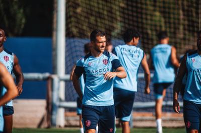 Postigo en el entrenamiento del Levante.