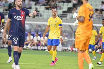 Cristiano Ronaldo, en un amistoso con el Al Nassr (Foto: Cordon Press).