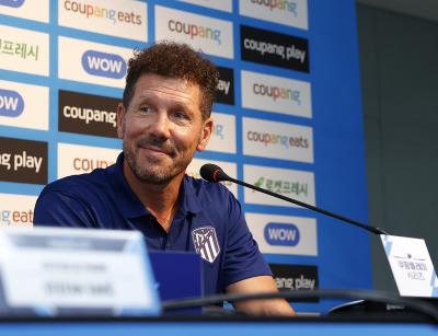 Simeone, en sala de prensa (Foto: ATM).