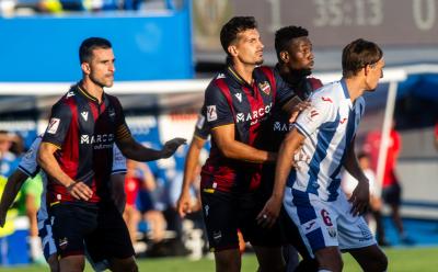 Lance del amistoso entre Leganés y Levante. (Foto: LUD)