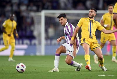 Meseguer, en el Real Valladolid - Alcorcón.