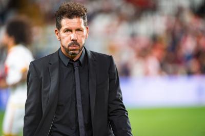 Diego Pablo Simeone, en Vallecas (Foto: Cordon Press).