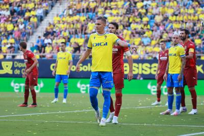 Alejo, durante el Cádiz-Villarreal (Foto: LaLiga).