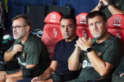 Xavi Hernández, en el Osasuna-Barcelona (Foto: Cordon Press).