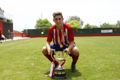 Alberto Rentero, durante su etapa en el Atlético de Madrid.