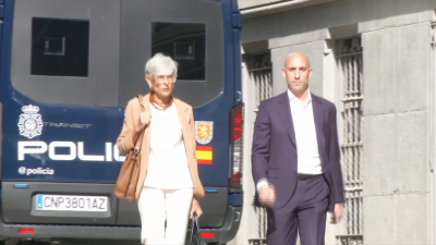 Rubiales llegando a los juzgados
