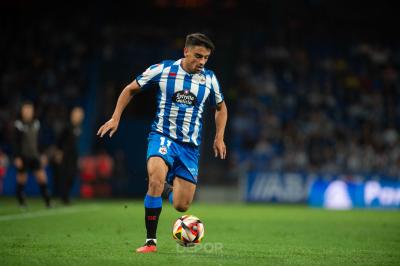 Davo durante un partido (Foto: Dépor)