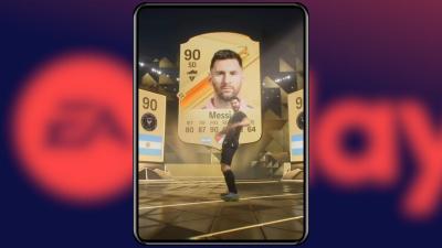 Leo Messi en un opening de EA Sports FC 24.