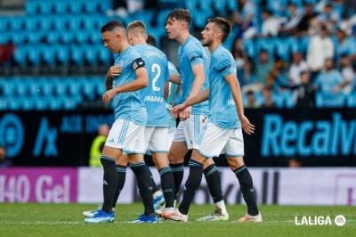 Celebración ante el Alavés en el Balaídos. (Foto: LaLiga).