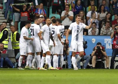 Eslovenia da un gran paso para la Eurocopa. (Fuente: Cordon Press).