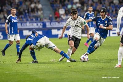 El Oviedo se llevó el triunfo frente al Albacete. (Fuente: LALIGA).