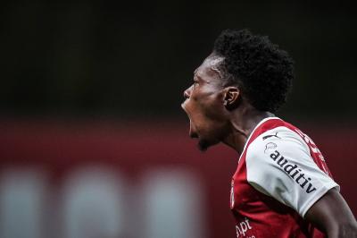 Álvaro Djaló jugando en la Champions con el Braga (Foto: Cordon Press).