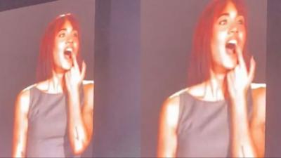 Aitana se rompió un diente durante un concierto en el WiZink Center (@info_aitiesp)