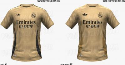 Camiseta Real Madrid entrenamiento 2023/2024 dorado ¡Aquí!