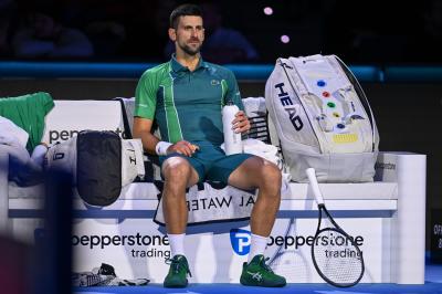 Djokovic en el partido ante Rune. (Foto: Cordon Press)