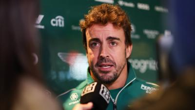 Fernando Alonso, en el GP de Las Vegas (Foto: Cordon Press).