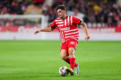 Miguel Gutiérrez con la camiseta del Girona. (Foto: Cordon Press)