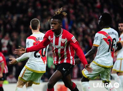 Gol de Nico Williams ante el Rayo en San Mamés (Foto: LaLiga).