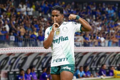 Endrick celebra un gol con el Palmeiras (Foto: Cordon Press).