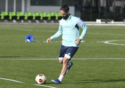 Isco, en el entrenamiento de este lunes (Foto: Kiko Hurtado).