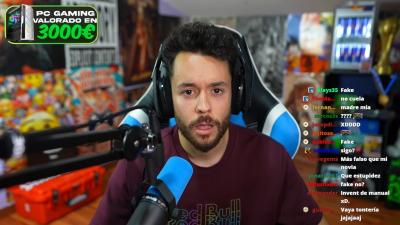 Grefg durante un streaming en Twitch.