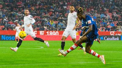 Nico Williams, ante el Sevilla en el Pizjuán (Foto: Athletic Club).